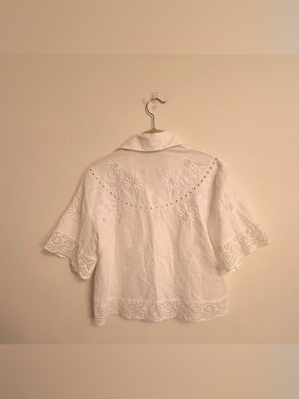NWT Madewell Embroidered Lace Button-Up Shirt - Picture 8 of 9